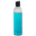 3 oz. Cosmo High Clarity PET Round Bottle with 20/410 Black Polypropylene Dispensing Disc-Top Cap