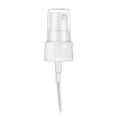 20/410 White Fine Mist Smooth Finger Sprayer - 5-1/4" Dip Tube & Up to 0.14mL Output