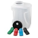 Food Storage Jug with Color Coded Cap