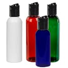 PET Color Cosmo Round Bottles with Disc-Top Dispensing Caps