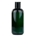 8 oz. Dark Green PET Cosmo Round Bottle with 24/410 White Polypropylene Disc-Top Dispensing Cap