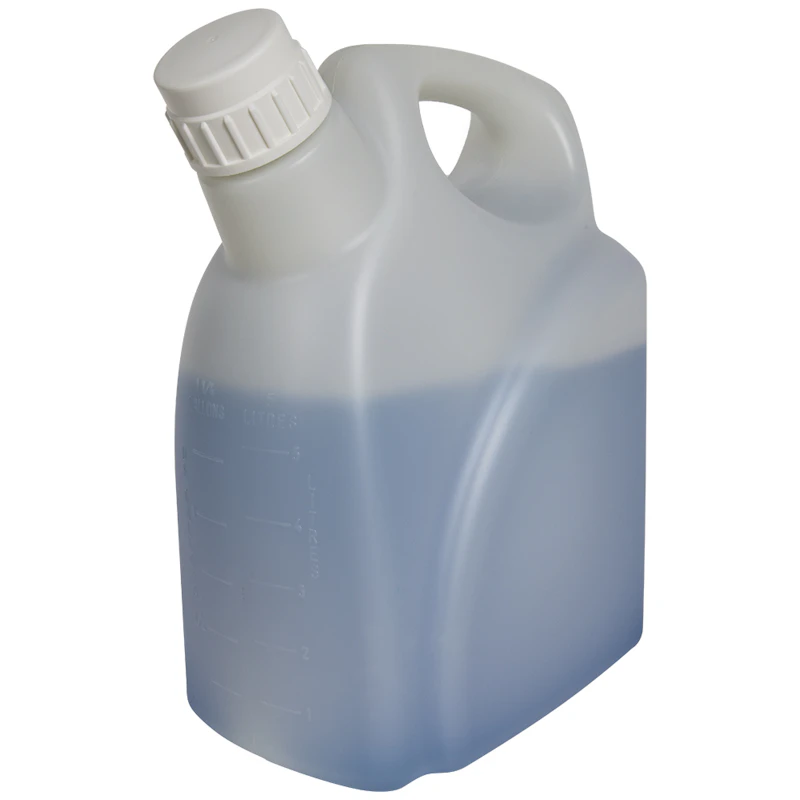 5 Liter Natural HDPE Diamond® RealSeal™ Jerrican with 53mm White Polypropylene Cap