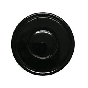 63/2030 Black Metal 4-Lead Lug Cap with Plastisol Liner & Button