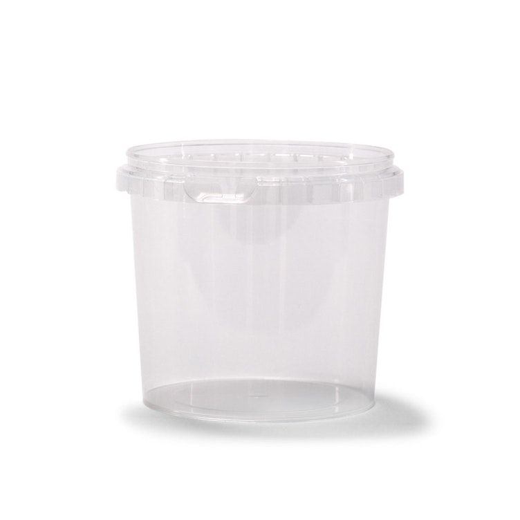 16 oz. Clear PP Plastic Round Tamper Evident Container, 110mm