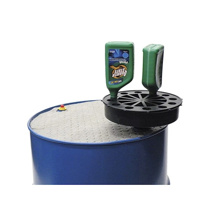 Black Polypropylene Drain Top for 4 Quart Drum Funnel