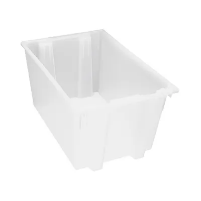 29-1/2" L x 19-1/2" W x 15" Hgt. Clear Quantum® Stack & Nest Tote