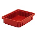 Red Dividable Grid Container - 10-7/8" L x 8-1/4" W x 2-1/2" Hgt.