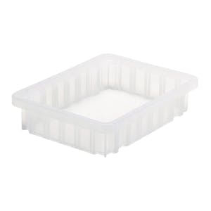 Clear Dividable Grid Container - 10-7/8" L x 8-1/4" W x 2-1/2" Hgt.
