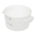 2 Quart White Polyethylene StorPlus™ Round Food Storage Container (Lid Sold Separately)