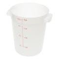 8 Quart White Polyethylene StorPlus™ Round Food Storage Container (Lid Sold Separately)