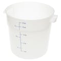 18 Quart White Polyethylene StorPlus™ Round Food Storage Container (Lid Sold Separately)