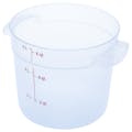 6 Quart Translucent Polypropylene StorPlus™ Round Food Storage Container (Lid Sold Separately)