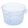 12 Quart Translucent Polypropylene StorPlus™ Round Food Storage Container (Lid Sold Separately)