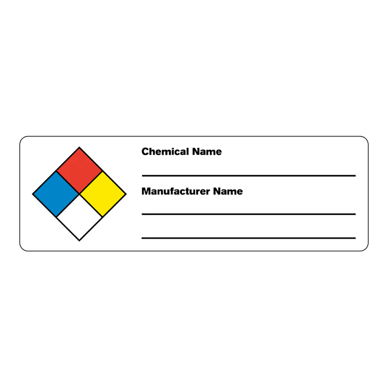 "Chemical" Rectangular Labels