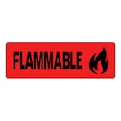 "Flammable" Rectangular Labels