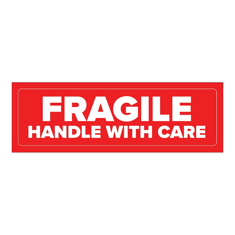 "Fragile" Rectangular Labels