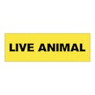 "Live Animals" Rectangular Labels