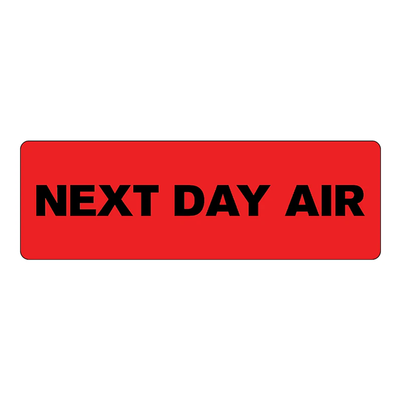 "Next Day Air" Rectangular Labels