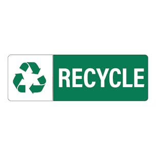 "Recycle" Rectangular Labels