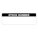 "Stock Number" Rectangular & Round Labels