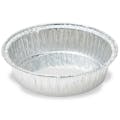 75mL Disposable Aluminum Crimped Round Weighing Dishes with Curled Lip - 70mm Top Dia.