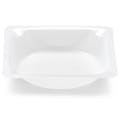 7mL White Polystyrene Anti-Static Square Weighing Boats with Circular Flat Bottom - 41mm L x 41mm W x 8mm Hgt.