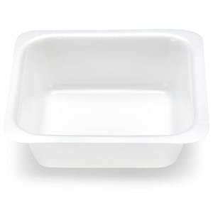 100mL White Polystyrene Anti-Static Square Weighing Boats with Square Flat Bottom - 80mm L x 80mm W x 24mm Hgt.