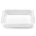 250mL White Polystyrene Anti-Static Square Weighing Boats with Square Flat Bottom - 135mm L x 135mm W x 24mm Hgt.