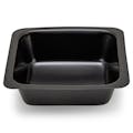 100mL Black Polystyrene Anti-Static Square Weighing Boats with Square Flat Bottom - 80mm L x 80mm W x 24mm Hgt.