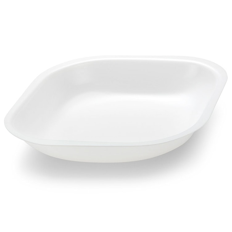 100mL White Polystyrene Anti-Static Diamond-Shaped Weighing Boats - 125mm L x 100mm W x 18mm Hgt.