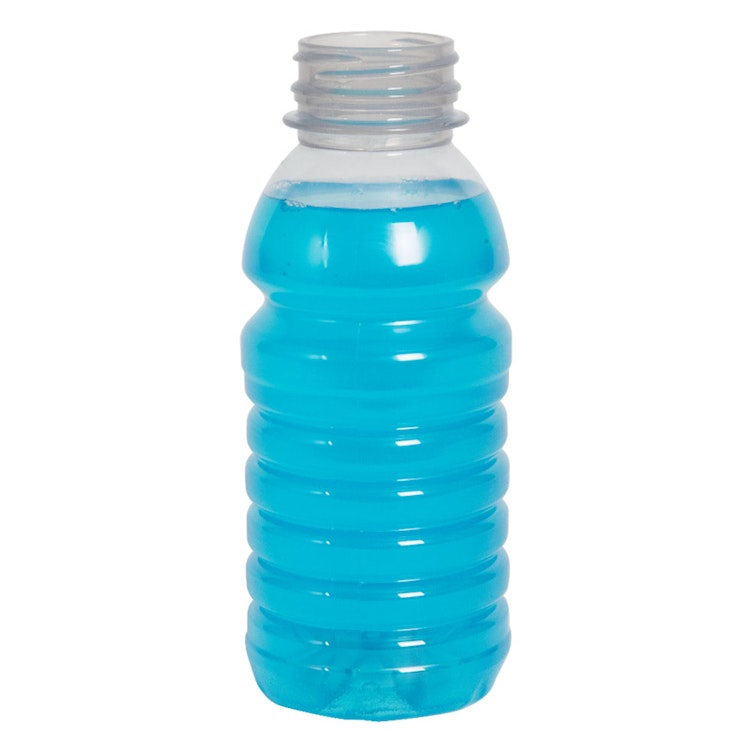 4 oz. Square PET Clear Energy Juice Bottle