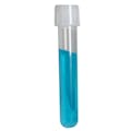 14mL DuoClick™ Non-Graduated Non-Sterile Clear Polypropylene Culture Tube with Loose White Screw Cap - Case of 1000