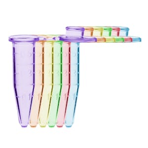 0.5mL SureSeal S™ Assorted Color Sterile Microcentrifuge Tube - 50 per Bag; 10 Bags per Case