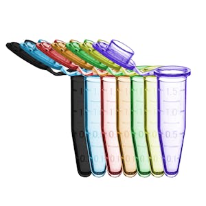 1.5mL SureSeal S™ Assorted Color Sterile Microcentrifuge Tube - 500 per Case