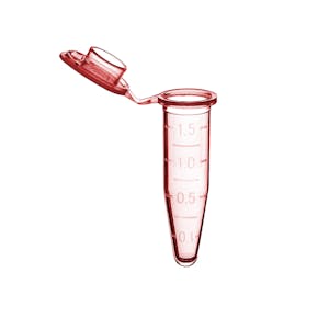 1.5mL SureSeal S™ Red Sterile Microcentrifuge Tube - 500 per Case