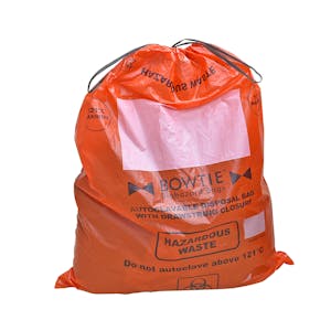 12 Gallon Red BowTie™ Biohazard Bags - 27" W x 35" L x 2.25 mil Thick (Case of 100)