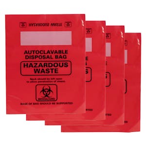 8-1/2" x 11" Biohazard Bags - Package of 100