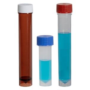 Transport Tubes with Colored Caps