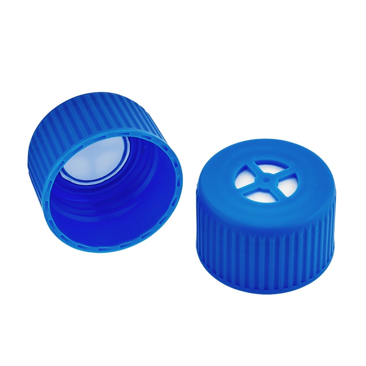 Extra Polypropylene Vented Screw Cap for 2.8 L & 5.0 L Jumbo Shaker Flasks - Package of 10