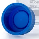 10000mL Clear Glass Round Media Storage Bottle with GL45 Cap & Dual Graduations - Case of 1