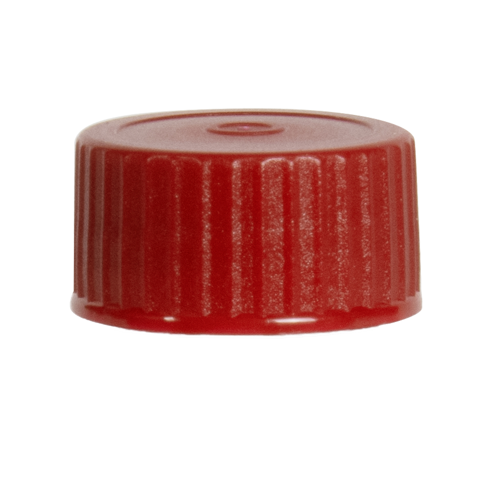 Red plastic screw caps deals