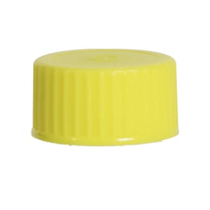 Yellow Screw Caps for 5mL & 10mL Transport Tubes - Package of 1000