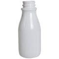 12 oz. White PET OSD Round Beverage Bottle with 38mm DBJ Neck (Cap Sold Separately)