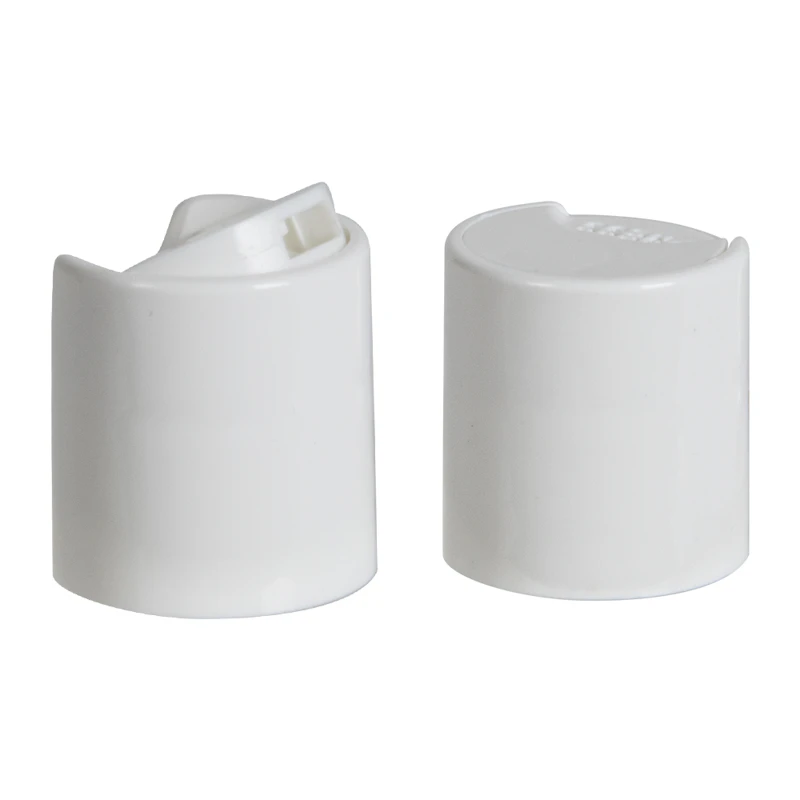 20/410 White Polypropylene (50% PCR Material) Disc-Top Dispensing Cap with 0.270" Orifice