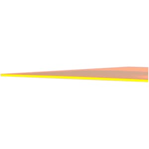0.118" (3.0mm) x 12" x 24" Orange Fluorescent Acrylic Sheet