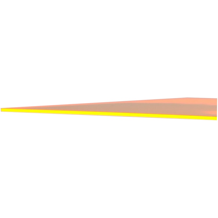 0.220" (5.6mm) x 48" x 96" Orange Fluorescent Acrylic Sheet