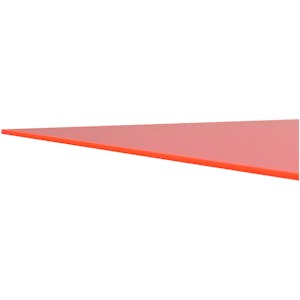 0.118" (3.0mm) x 12" x 24" Red Fluorescent Acrylic Sheet