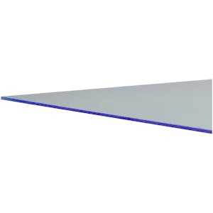 0.118" (3.0mm) x 12" x 24" Blue Fluorescent Acrylic Sheet