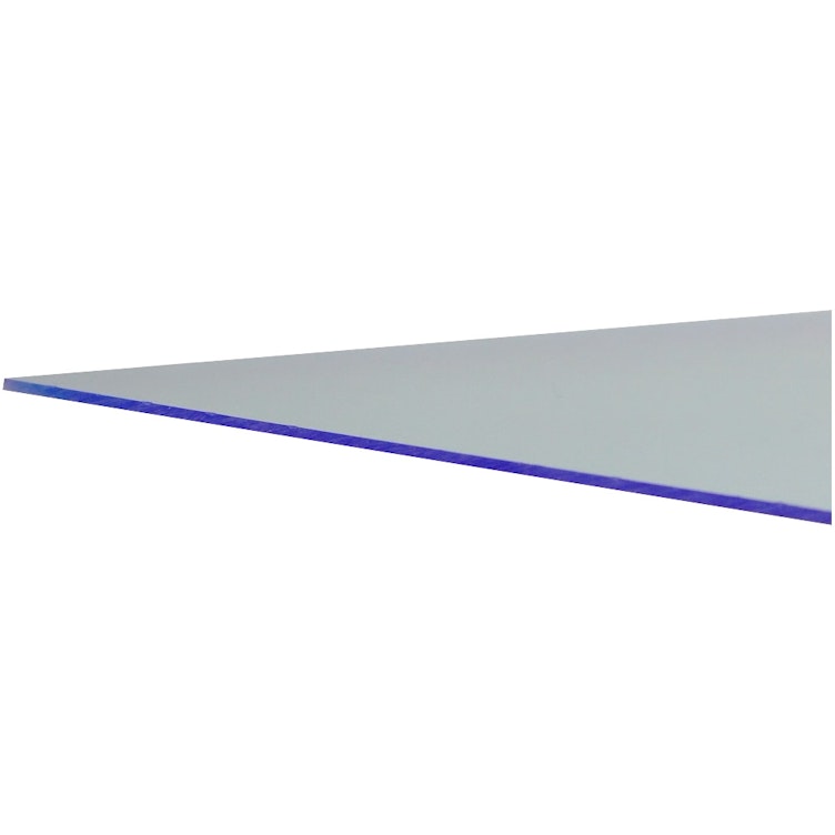 0.118" (3.0mm) x 48" x 96" Blue Fluorescent Acrylic Sheet