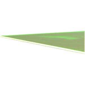 0.118" (3.0mm) x 12" x 24" Green Fluorescent Acrylic Sheet